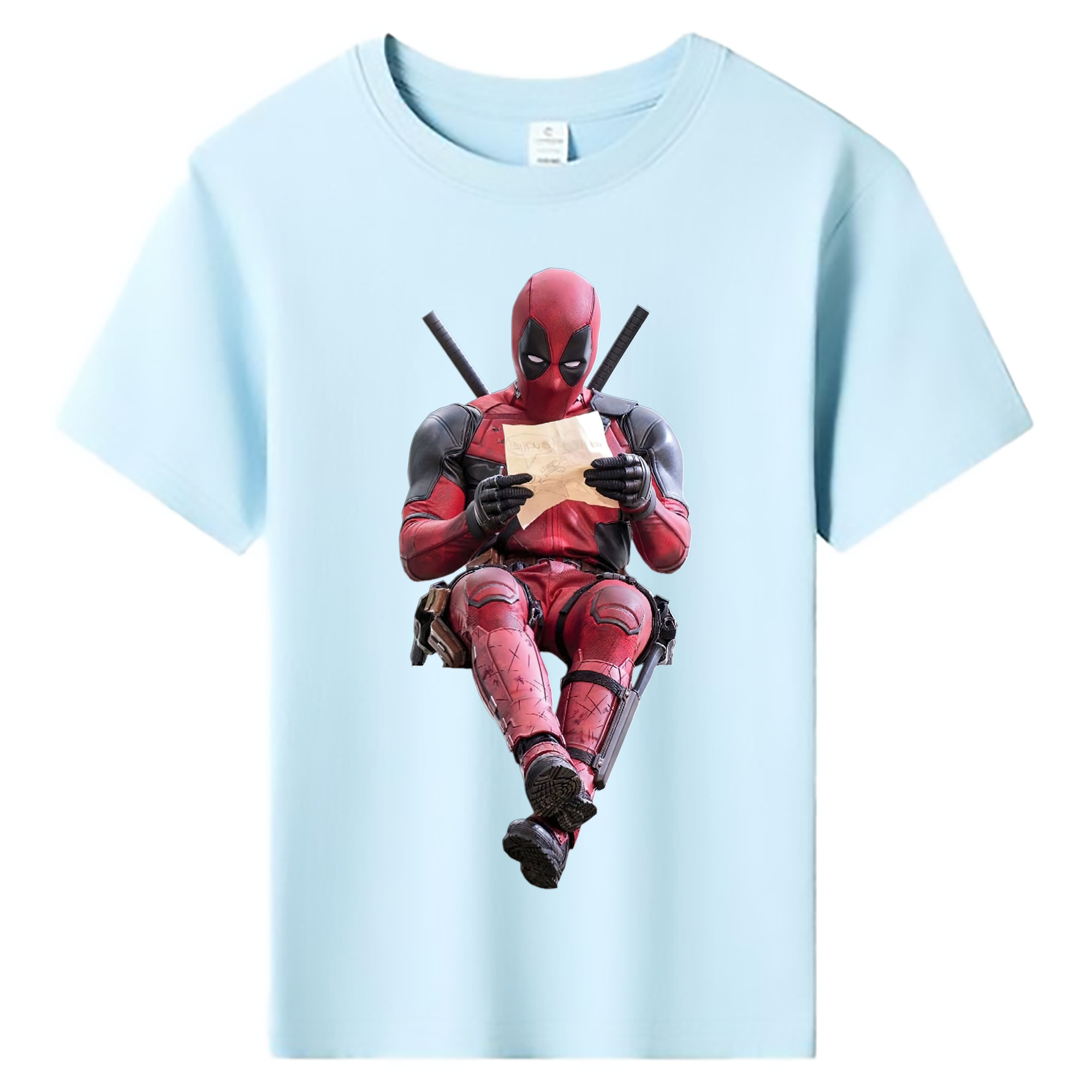 （画像用） Deadpool デッドプール 綿100％キッズTシャツ（フロントプリント）